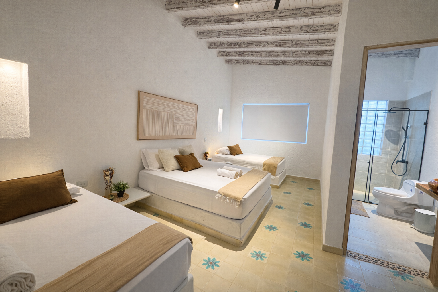 Habitación principal con aire acondicionado de Casa Vallejuelo